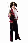 Piraat 4 delig (overhemd, jas, broek, ceintuur)